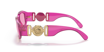 משקפי שמש ורסאצ'ה שקופים פוקסיה-פוקסיה | Versace VE4361 Biggie Transparent Fuxia-Fuchsia