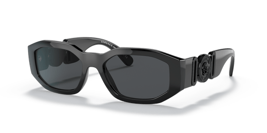 משקפי שמש של ורסאצ'ה שחור-אפור כהה | Versace VE4361 Biggie Black-Dark Grey