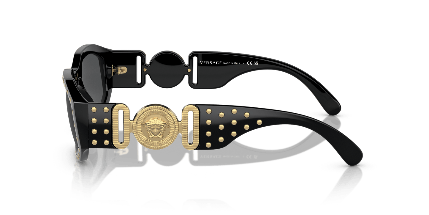 Hebrew | Versace VE4361 Biggie Black-Dark Grey