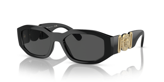 משקפי שמש של ורסאצ'ה שחור-אפור כהה | Versace VE4361 Biggie Black-Dark Grey