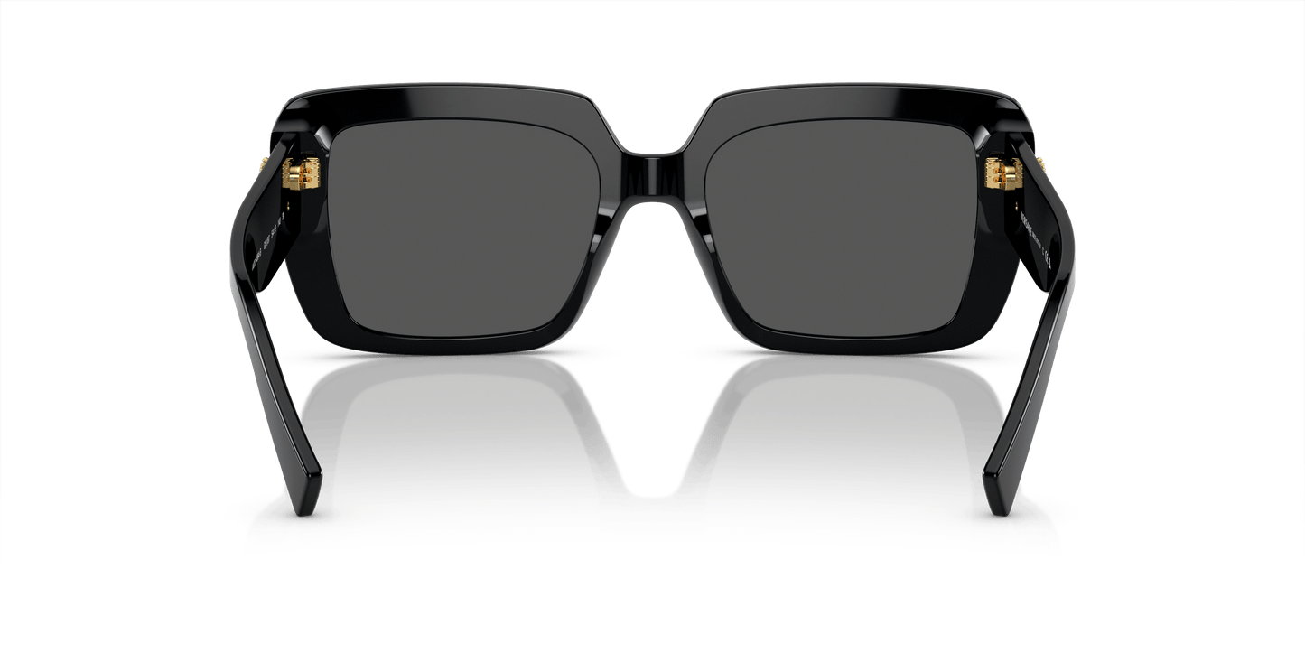 משקפי שמש של ורסאצ'ה שחור-אפור כהה | Versace VE4384B Black-Dark Grey