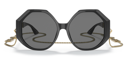 Hebrew | Versace VE4395 Black-Dark Grey