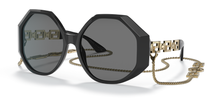 Hebrew | Versace VE4395 Black-Dark Grey