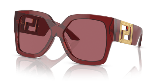 Versace Sunglasses Transparent Red-Dark Violet | Versace VE4402 Transparent Red-Dark Violet