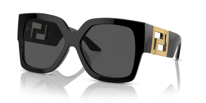 Versace Sunglasses Black-Dark Grey | Versace VE4402 Black-Dark Grey