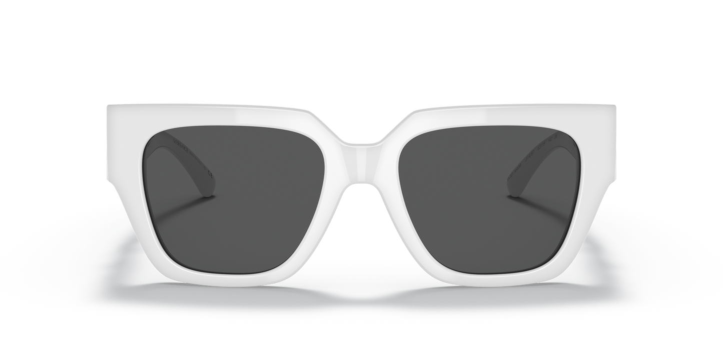 משקפי שמש של ורסאצ'ה לבן-אפור כהה | Versace VE4409 White-Dark Grey