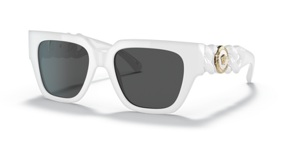 משקפי שמש של ורסאצ'ה לבן-אפור כהה | Versace VE4409 White-Dark Grey