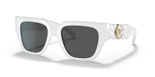 משקפי שמש של ורסאצ'ה לבן-אפור כהה | Versace VE4409 White-Dark Grey