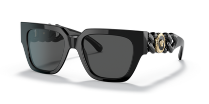 Versace Sunglasses Black-Dark Grey | Versace VE4409 Black-Dark Grey