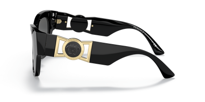 Versace Sunglasses Black-Dark Grey | Versace VE4415U Black-Dark Grey