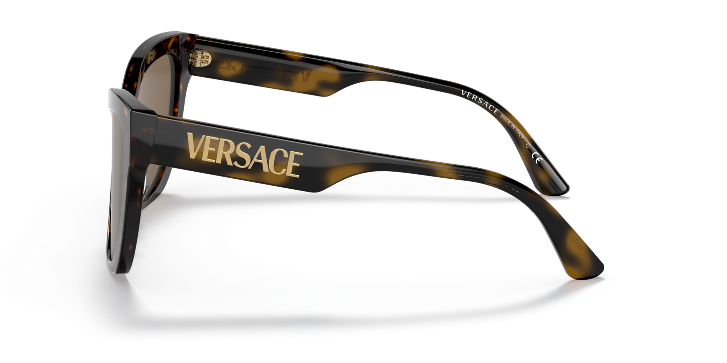 משקפי שמש של ורסאצ'ה הוואנה-חום כהה | Versace VE4417U Havana-Dark Brown