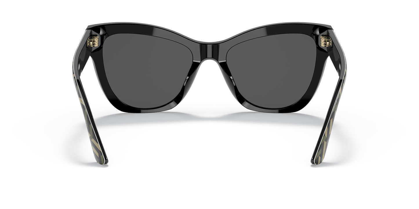 משקפי שמש של ורסאצ'ה שחור-אפור כהה | Versace VE4417U Black-Dark Grey