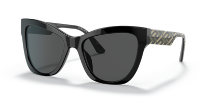 משקפי שמש של ורסאצ'ה שחור-אפור כהה | Versace VE4417U Black-Dark Grey