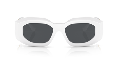 משקפי שמש של ורסאצ'ה לבן-אפור כהה | Versace VE4425U White-Dark Grey