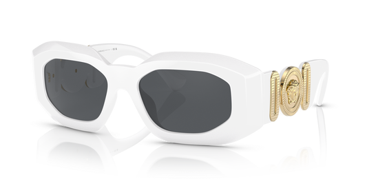 משקפי שמש של ורסאצ'ה לבן-אפור כהה | Versace VE4425U White-Dark Grey