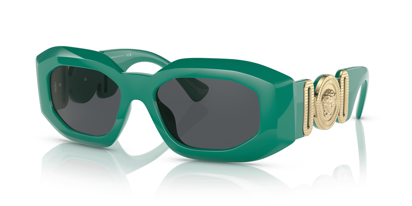 משקפי שמש של ורסאצ'ה ירוק-אפור כהה | Versace VE4425U Green-Dark Grey