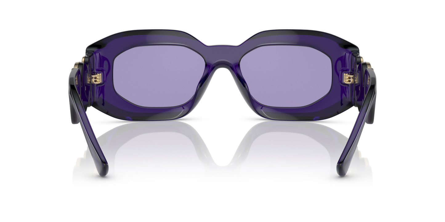 משקפי שמש של ורסאצ'ה סגול שקוף-סגול | Versace VE4425U Purple Transparent-Violet