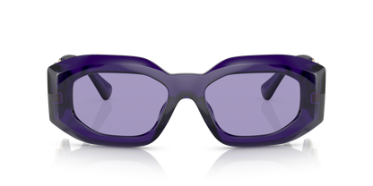 משקפי שמש של ורסאצ'ה סגול שקוף-סגול | Versace VE4425U Purple Transparent-Violet
