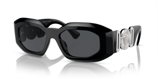 משקפי שמש של ורסאצ'ה שחור-אפור כהה | Versace VE4425U Black-Dark Grey