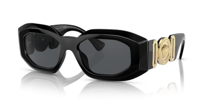 Versace Sunglasses Black-Dark Grey | Versace VE4425U Black-Dark Grey