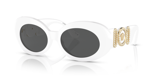 משקפי שמש של ורסאצ'ה לבן-אפור כהה | Versace VE4426BU White-Dark Grey