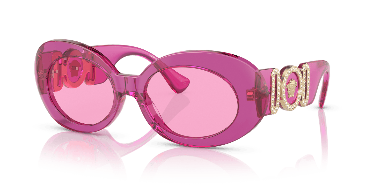 משקפי שמש ורסאצ'ה שקופים פוקסיה-פוקסיה | Versace VE4426BU Transparent Fuxia-Fuchsia