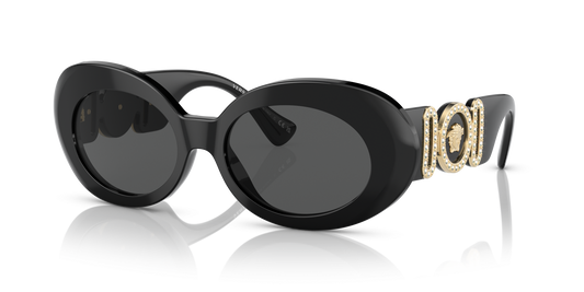 משקפי שמש של ורסאצ'ה שחור-אפור כהה | Versace VE4426BU Black-Dark Grey