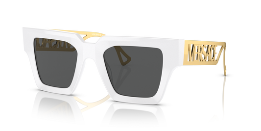 משקפי שמש של ורסאצ'ה לבן-אפור כהה | Versace VE4431 White-Dark Grey