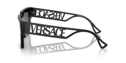 Versace Sunglasses Black-Dark Grey | Versace VE4431 Black-Dark Grey