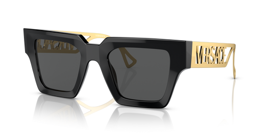 משקפי שמש של ורסאצ'ה שחור-אפור כהה | Versace VE4431 Black-Dark Grey