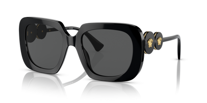 Versace Sunglasses Black-Dark Grey | Versace VE4434 Black-Dark Grey