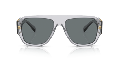Versace Sunglasses Transparent Grey-Dark Blue | Versace VE4436U Transparent Grey-Dark Blue