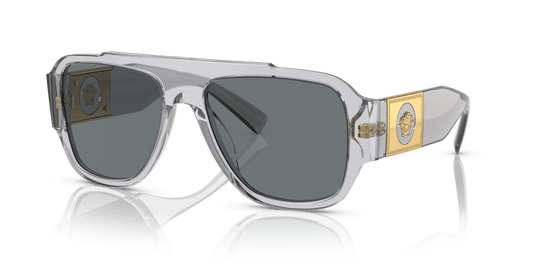 Versace Sunglasses Transparent Grey-Dark Blue | Versace VE4436U Transparent Grey-Dark Blue