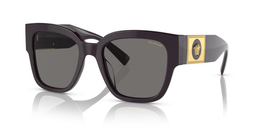משקפי שמש ורסאצ'ה בורדו-פולאר אפור כהה | Versace VE4437U Bordeaux-Polar Dark Grey