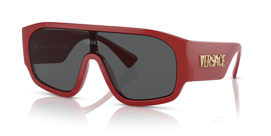 משקפי שמש של ורסאצ'ה אדום-אפור כהה | Versace VE4439 Red-Dark Grey
