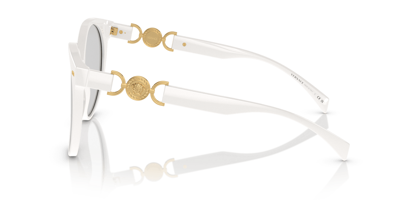 משקפי שמש של ורסאצ'ה לבן-צילום אפור | Versace VE4442 White-Photo Grey