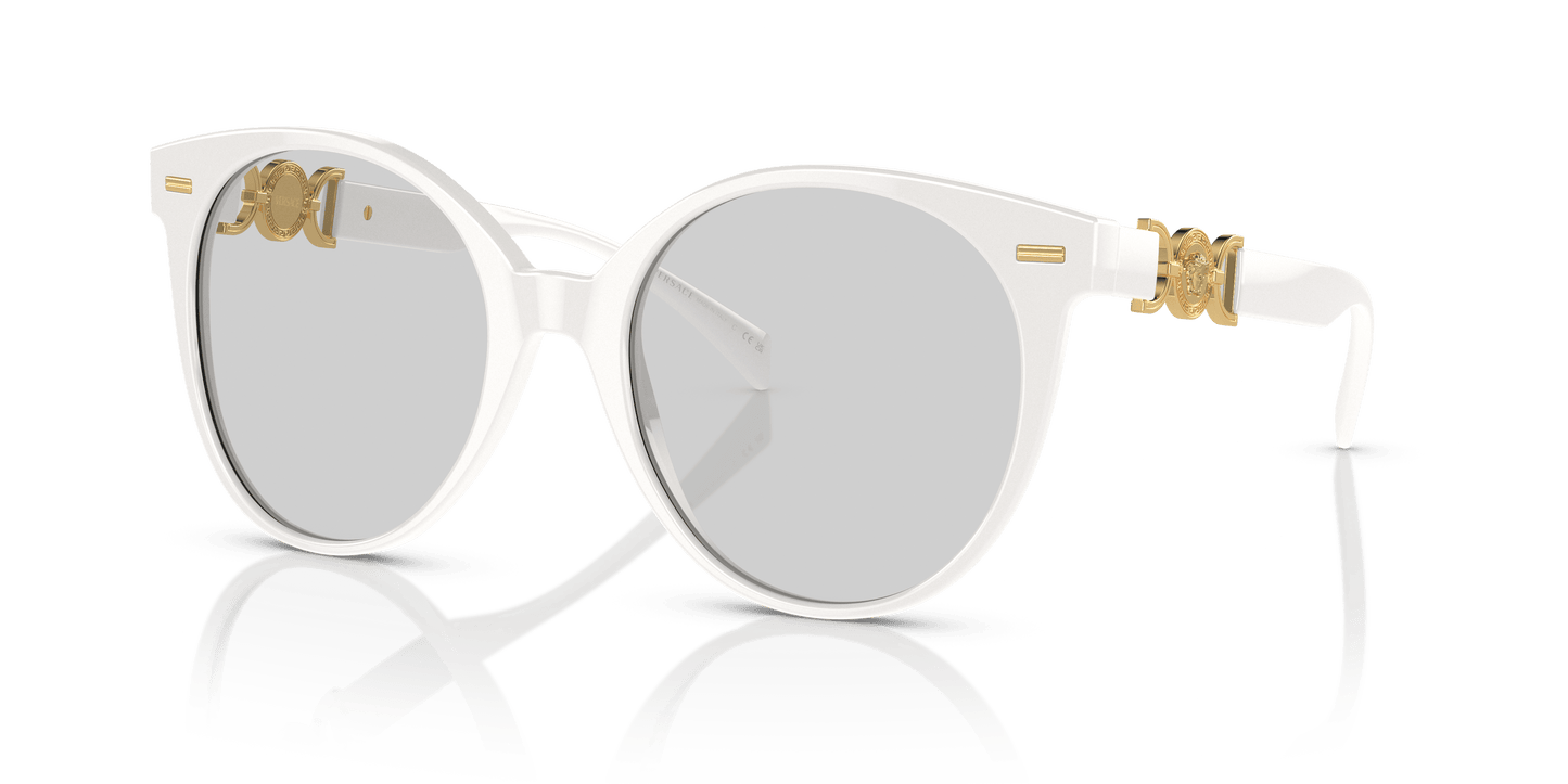 משקפי שמש של ורסאצ'ה לבן-צילום אפור | Versace VE4442 White-Photo Grey