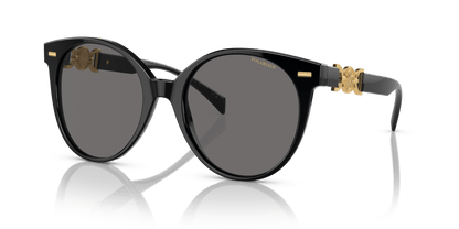 Versace Sunglasses in Black-Polarized Dark Grey | Versace VE4442 Black-Polarized Dark Grey