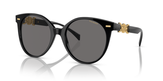 Versace Sunglasses in Black-Polarized Dark Grey | Versace VE4442 Black-Polarized Dark Grey