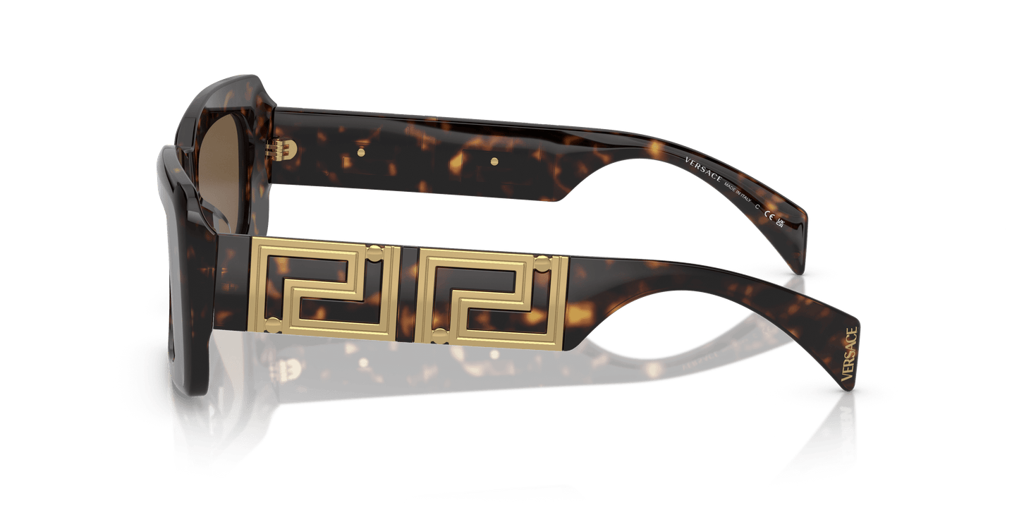 משקפי שמש של ורסאצ'ה הוואנה-חום כהה | Versace VE4444U Havana-Dark Brown