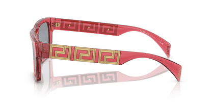 Versace Transparent Red-Grey Sunglasses | Versace VE4445 Transparent Red-Grey