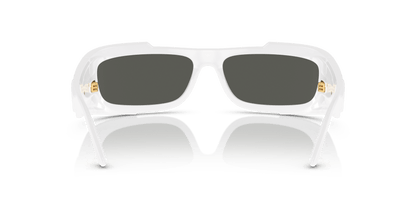 משקפי שמש של ורסאצ'ה לבן-אפור כהה | Versace VE4446 White-Dark Grey