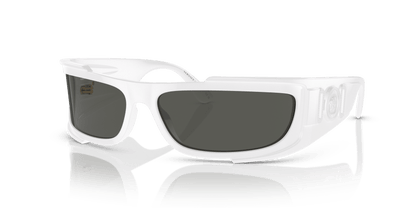 משקפי שמש של ורסאצ'ה לבן-אפור כהה | Versace VE4446 White-Dark Grey