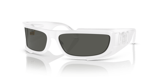 משקפי שמש של ורסאצ'ה לבן-אפור כהה | Versace VE4446 White-Dark Grey