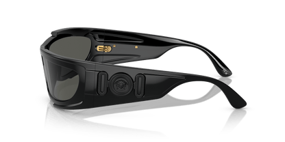 Versace Sunglasses Black-Dark Grey | Versace VE4446 Black-Dark Grey