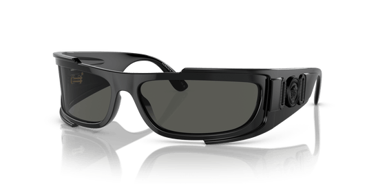 משקפי שמש של ורסאצ'ה שחור-אפור כהה | Versace VE4446 Black-Dark Grey