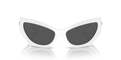 משקפי שמש של ורסאצ'ה לבן-אפור כהה | Versace VE4450 White-Dark Grey