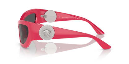 משקפי שמש של ורסאצ'ה ורוד-אפור כהה | Versace VE4450 Pink-Dark Grey