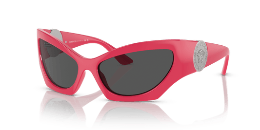 משקפי שמש של ורסאצ'ה ורוד-אפור כהה | Versace VE4450 Pink-Dark Grey