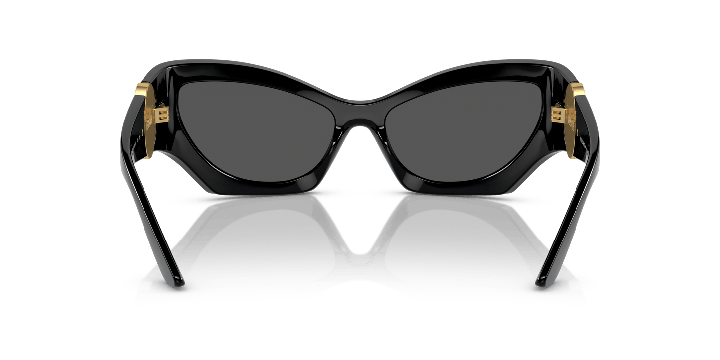 Versace Sunglasses Black-Dark Grey | Versace VE4450 Black-Dark Grey